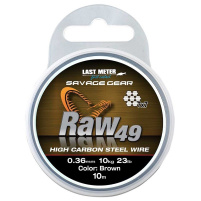 SAVAGE GEAR - Lanko Raw49 steel wire brown 10m / 0,36mm / 11kg