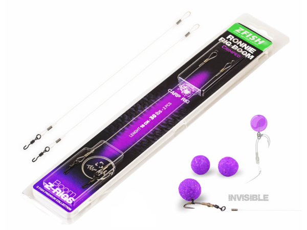 ZFISH Krimpovaný Návazec Ronnie Rig Boom 18cm/30lbs