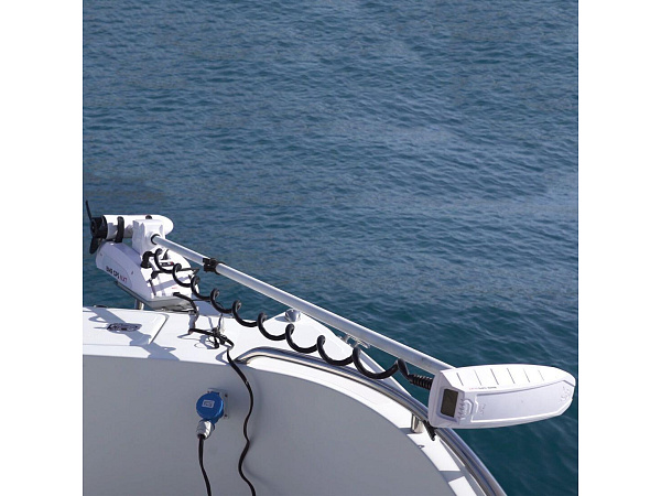 Rhino příďový elektromotor BMR GPS NxT 65 Longshaft 12V electric outboard motor white