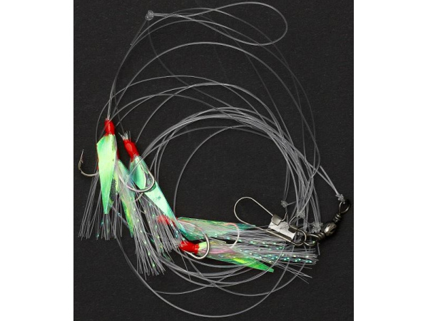RON THOMPSON - Návazec Sea rig 1 / Herring UV / háček vel. 10 / vlasec 0,30mm