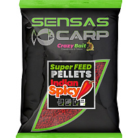 Sensas - Pelety Super Feed Indian Spicy, 650g, 4mm