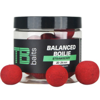 TB baits - Vyvážené Boilie Balanced + Atraktor Strawberry 100g 20-24mm