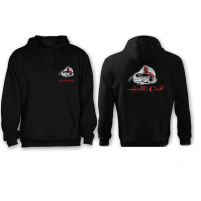 Hell-Cat dámská mikina klokan s kapucí černá|L