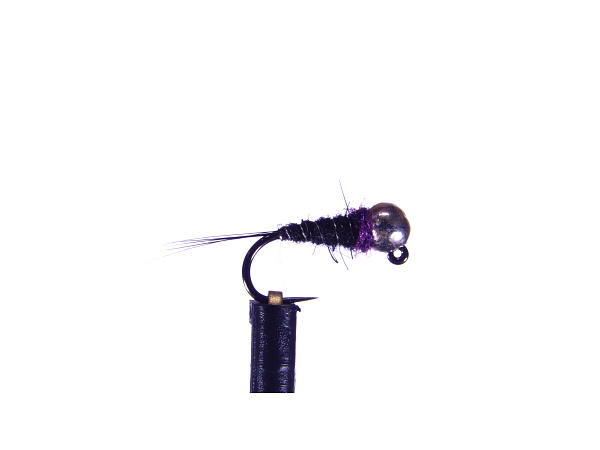 Nymfa Černofialová - vel.16, 3mm - 1ks