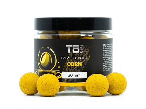 TB Baits Vyvážené Boilie Balanced + Atraktor Corn 100 g - 20 mm
