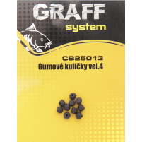 GRAFF - Gumové kuličky černé vel.6