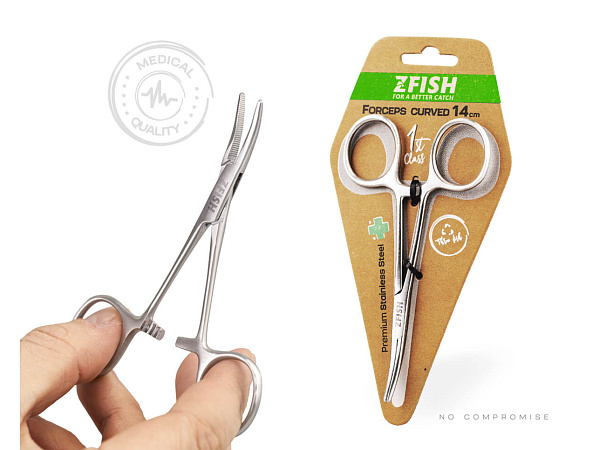 ZFISH Pean Zahnutý Premium Quality