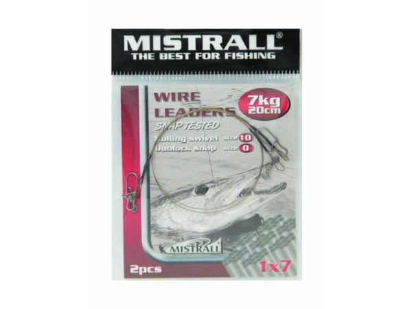MISTRALL- Lanko WIRE LEADERS 1x7 20cm