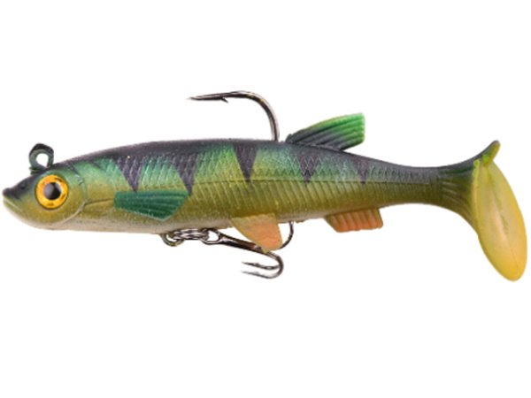 SPRO - Powercatcher Super Natural Baitfish s jigem a háčkem 10cm - Perch Dull