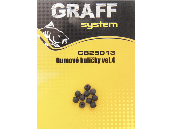 GRAFF - Gumové kuličky černé
