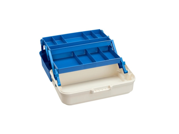 Plastica Panaro rybářský kufřík 143/ 2-patrový bílo-modrý