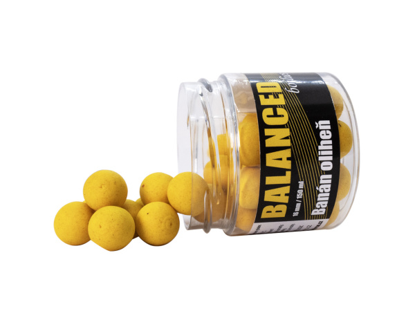 Carp Inferno Balanced Boilie 150 ml Banán/Oliheň|16 mm