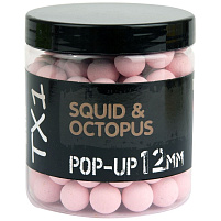 Shimano Plovoucí Boilie TX1 Pop Up Squid & Octopus Washed Out Pink 12mm 50g