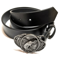 OPASKY JURČA - Opasek Fish / Štika, černý