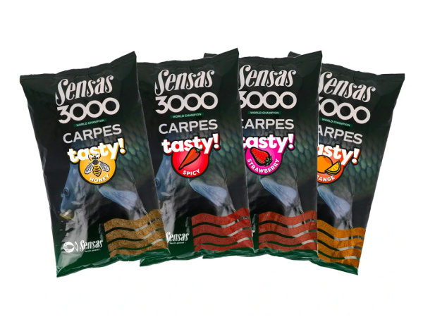 Sensas - Krmítková směs 3000 Carp tasty, 1kg