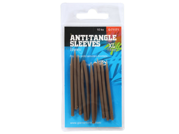 Giants fishing Převleky proti zamotání Anti-Tangle Sleeves Brown