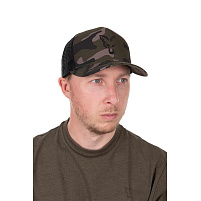 Fox kšiltovka Black Camo Trucker