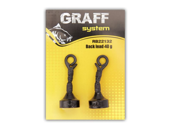 GRAF - Back lead černý 40g - 2ks
