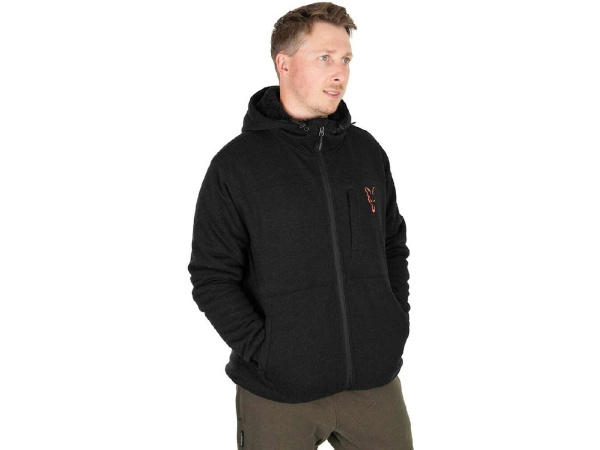 FOX - Mikina Collection Sherpa Hoodie Black & Orange