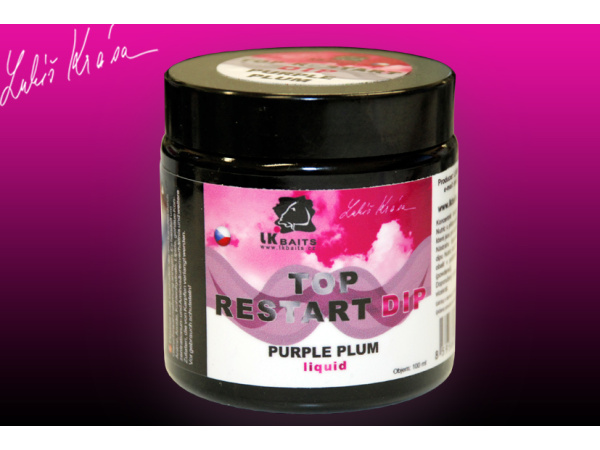 LK Baits Top ReStart Dip Purple Plum 100ml - VÝPRODEJ
