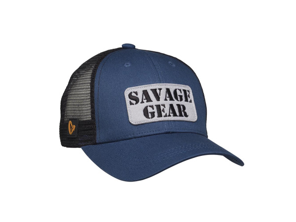 SAVAGE GEAR - Čepice Kšiltovka logo badge cap one size teal blue - VÝPRODEJ