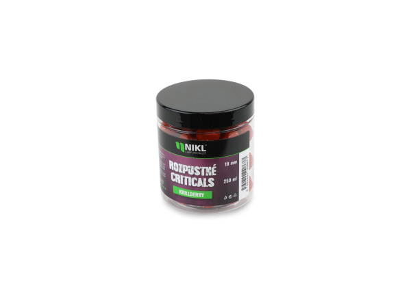 Nikl Rozpustné Criticals boilie Krill Berry 250ml