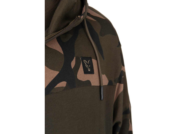 Fox LW Khaki/Camo Split Zip Hoody