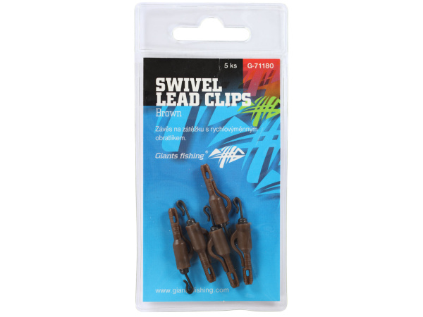 Giants fishing Závěs na boční olovo Swivel Lead Clips