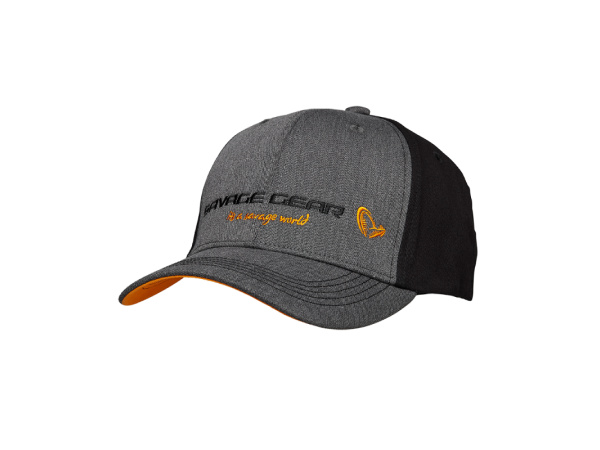 SAVAGE GEAR - Kšiltovka Strike Cap Onesize Grey Melange Black