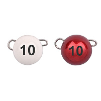 Freestyle - Wolframová čeburaška Tungsten Bottom Jigs White/Red